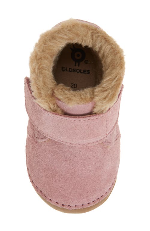 Old Soles Shloofy Faux Shearling Boot In Pink