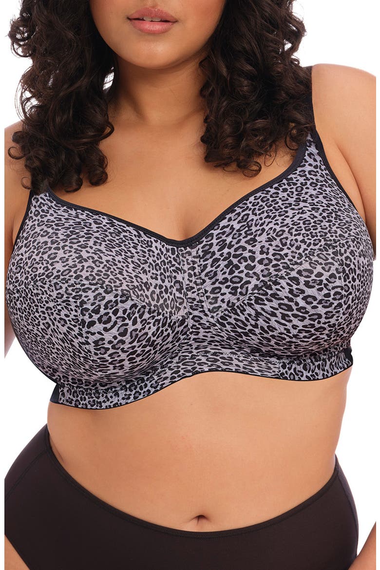 Celeste Soft Cup T-Shirt Bra, Main, color, GRAY LEOPARD