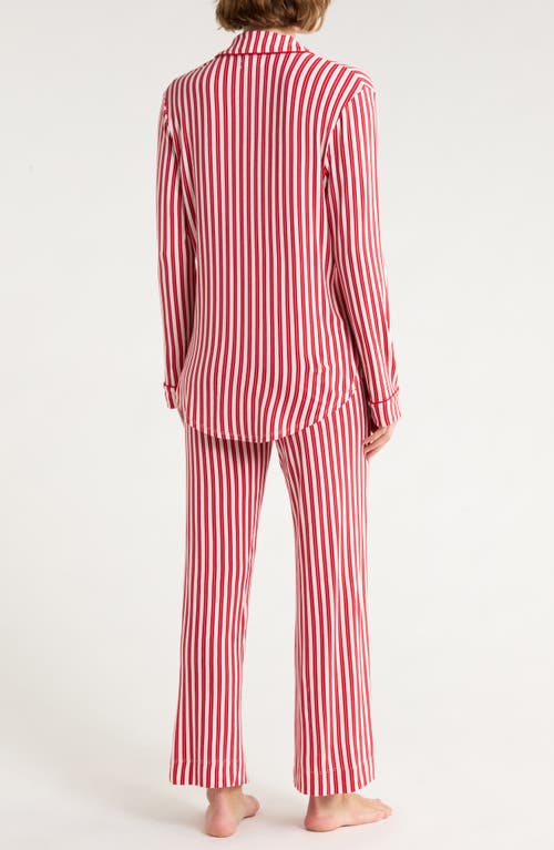 Nordstrom Rack Tranquility Long Sleeve Shirt & Pants Pajamas In Red