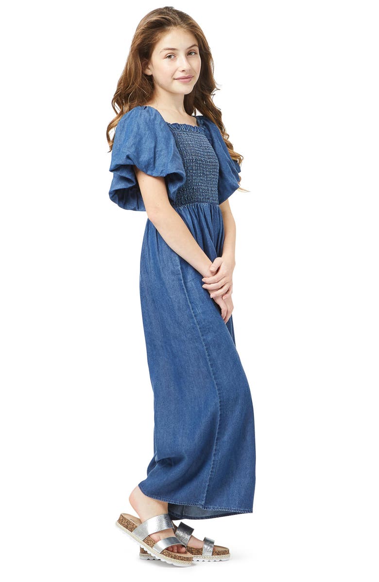 Habitual Girl Bubble Smocked Jumpsuit, Alternate, color, 