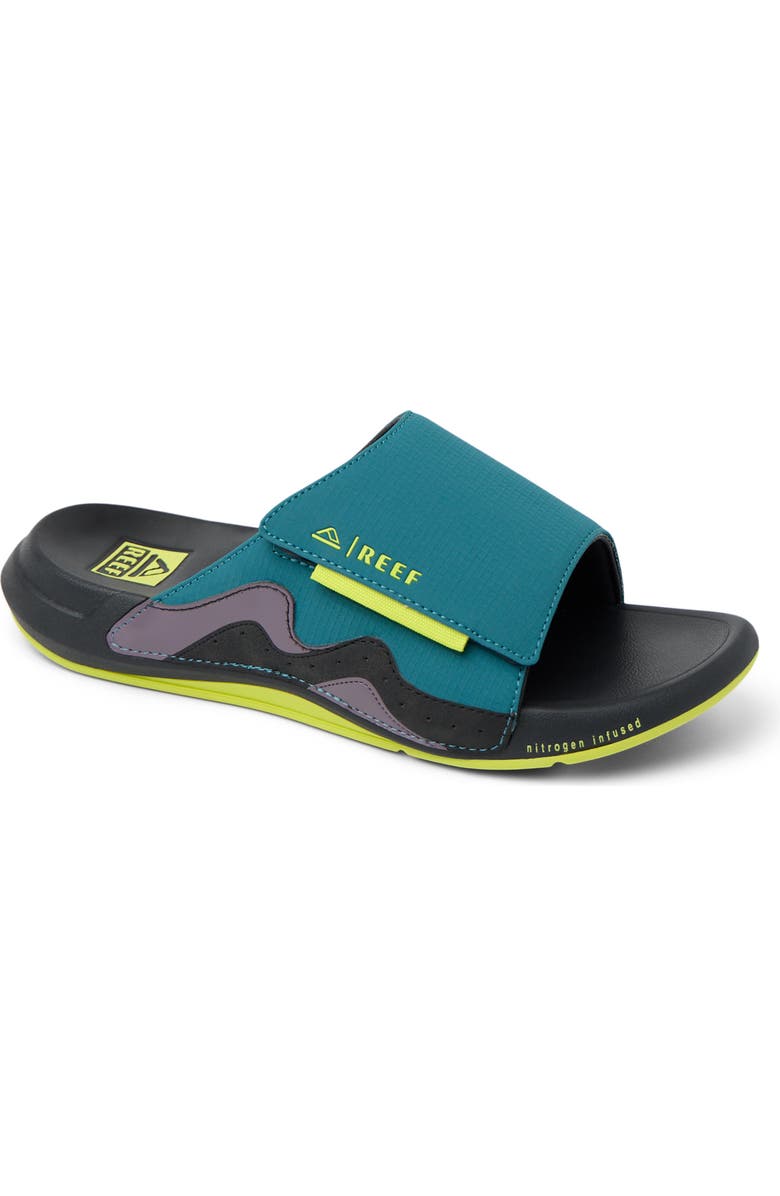 Reef Cruiser Slide, Main, color, Ocean/ Lime/ Purple
