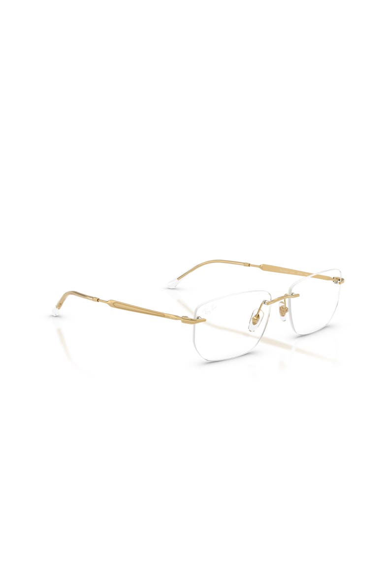 Ray-Ban 56mm Irregular optical glasses, Alternate, color, Gold