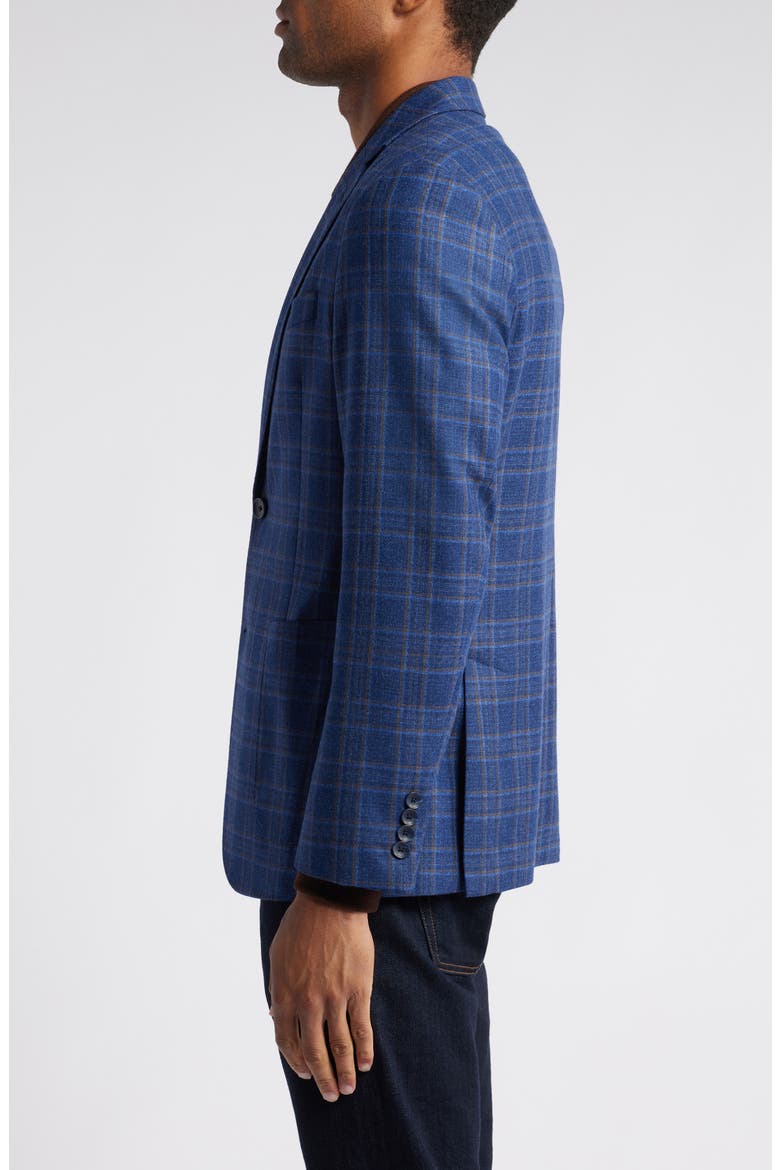 Mazara Plaid Wool Sport Coat, Alternate, color, BLUE MAZARA PLAID