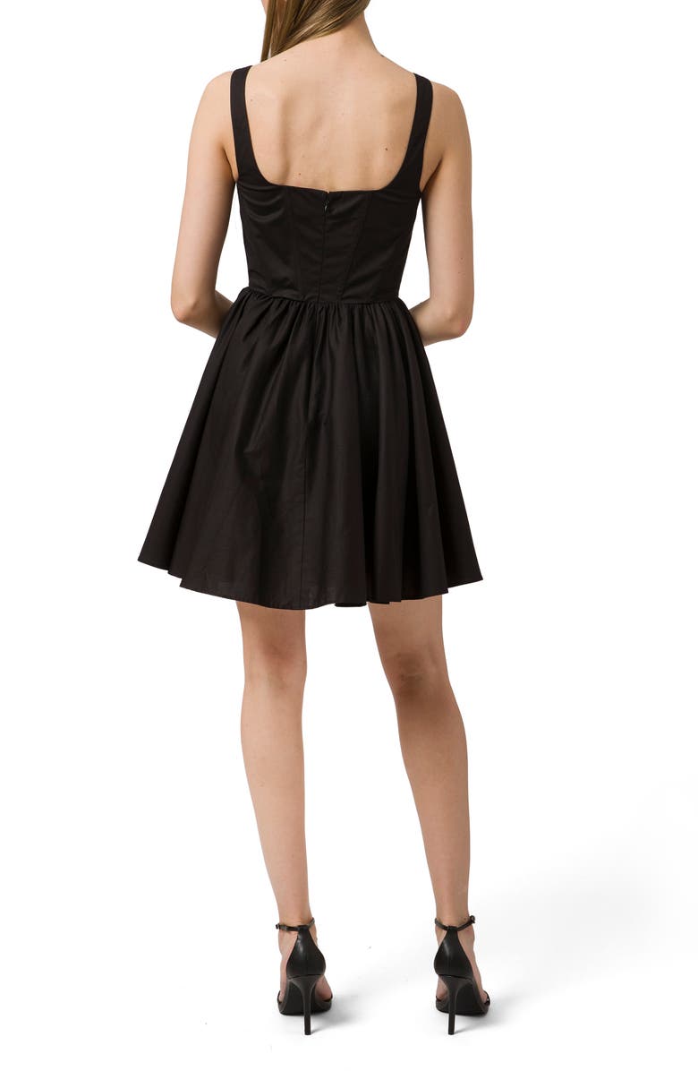 WAYF Corset Stretch Cotton A-Line Dress, Alternate, color,