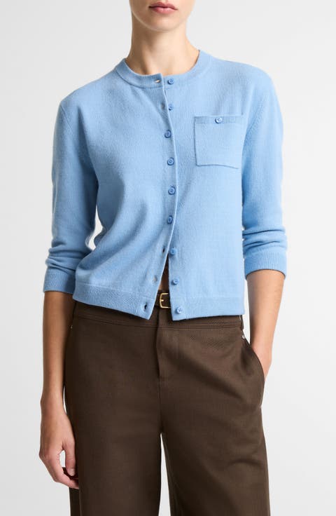 Pocket Wool & Cashmere Blend Cardigan