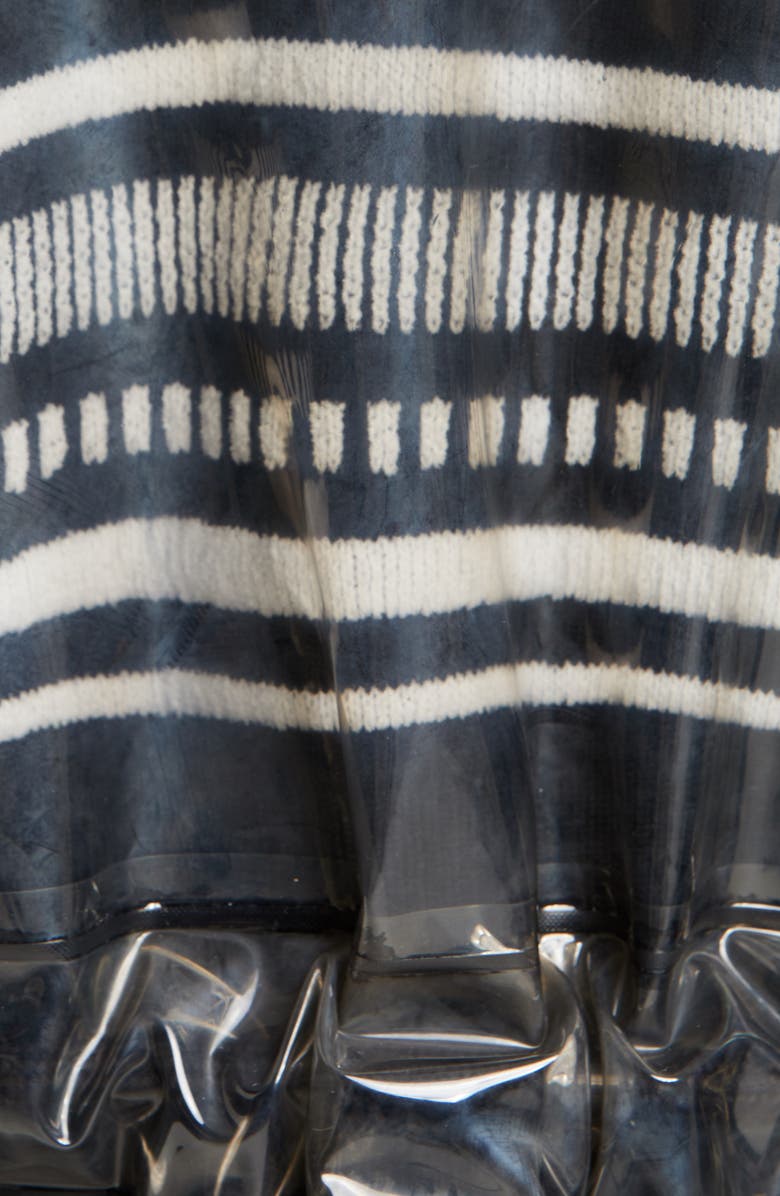 Proenza Schouler White Label Hooded Transparent Raincoat, Alternate, color, 