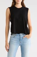 Re/Done Susan Cotton Blend Tank