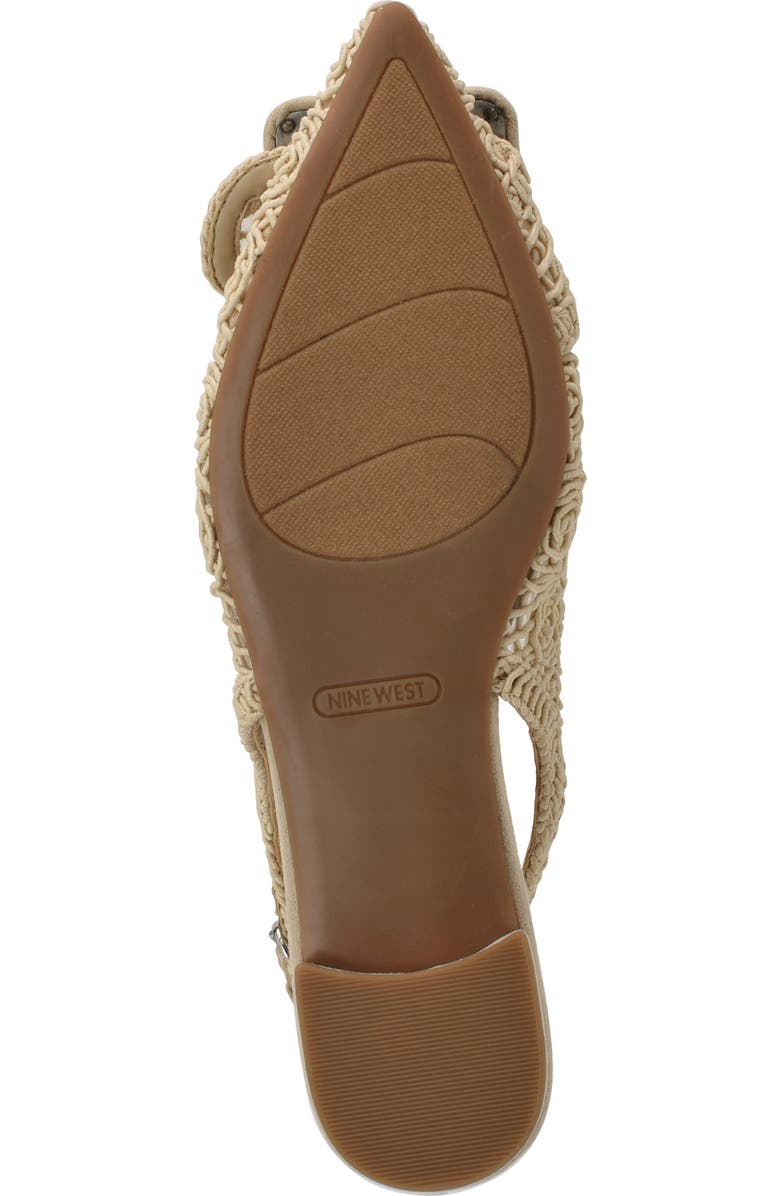 Nine West Jasser Pointed Toe Slingback Flat, Alternate, color,
