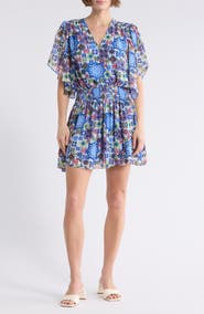 Ramy Brook Saphie Flutter Sleeve Minidress