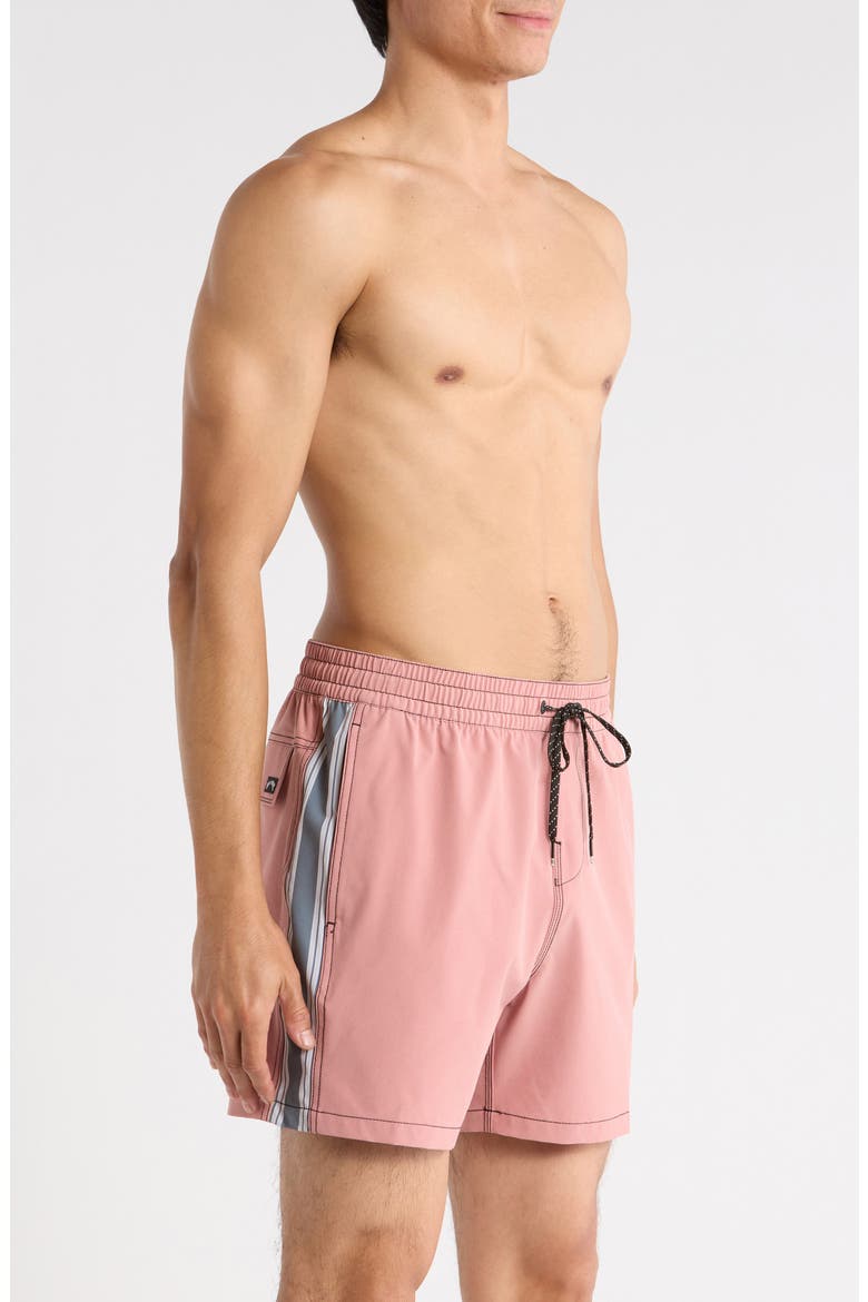 Dbah Panel Loopback Swim Trunks, Alternate, color, ASH ROSE
