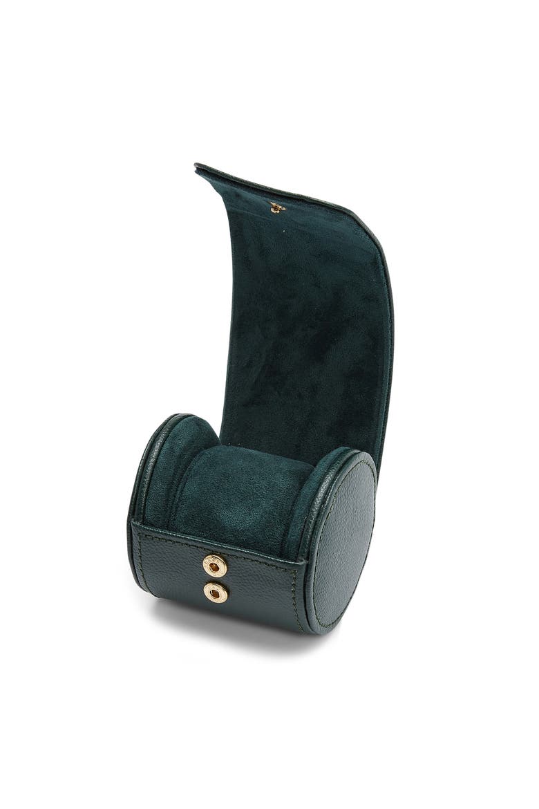 British Racing Single Watch Roll, Alternate, color, British Racing Green