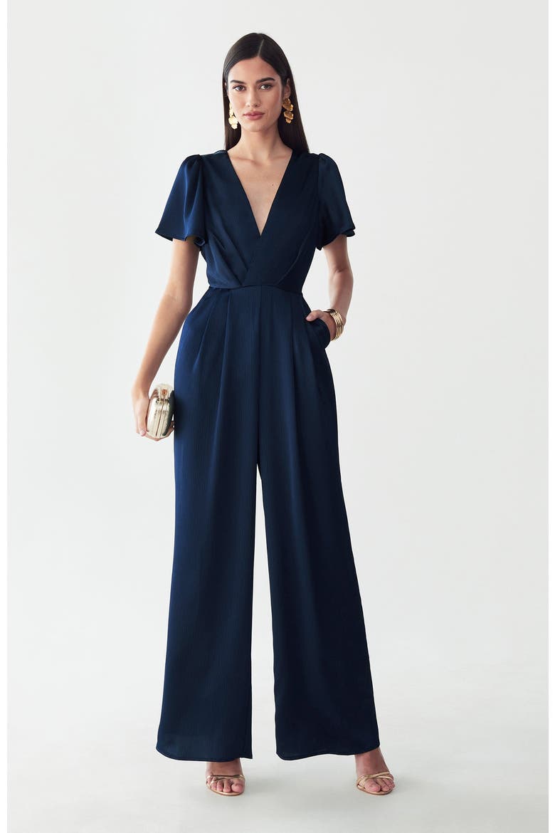 Imani Jumpsuit, Alternate, color, Navy Blue