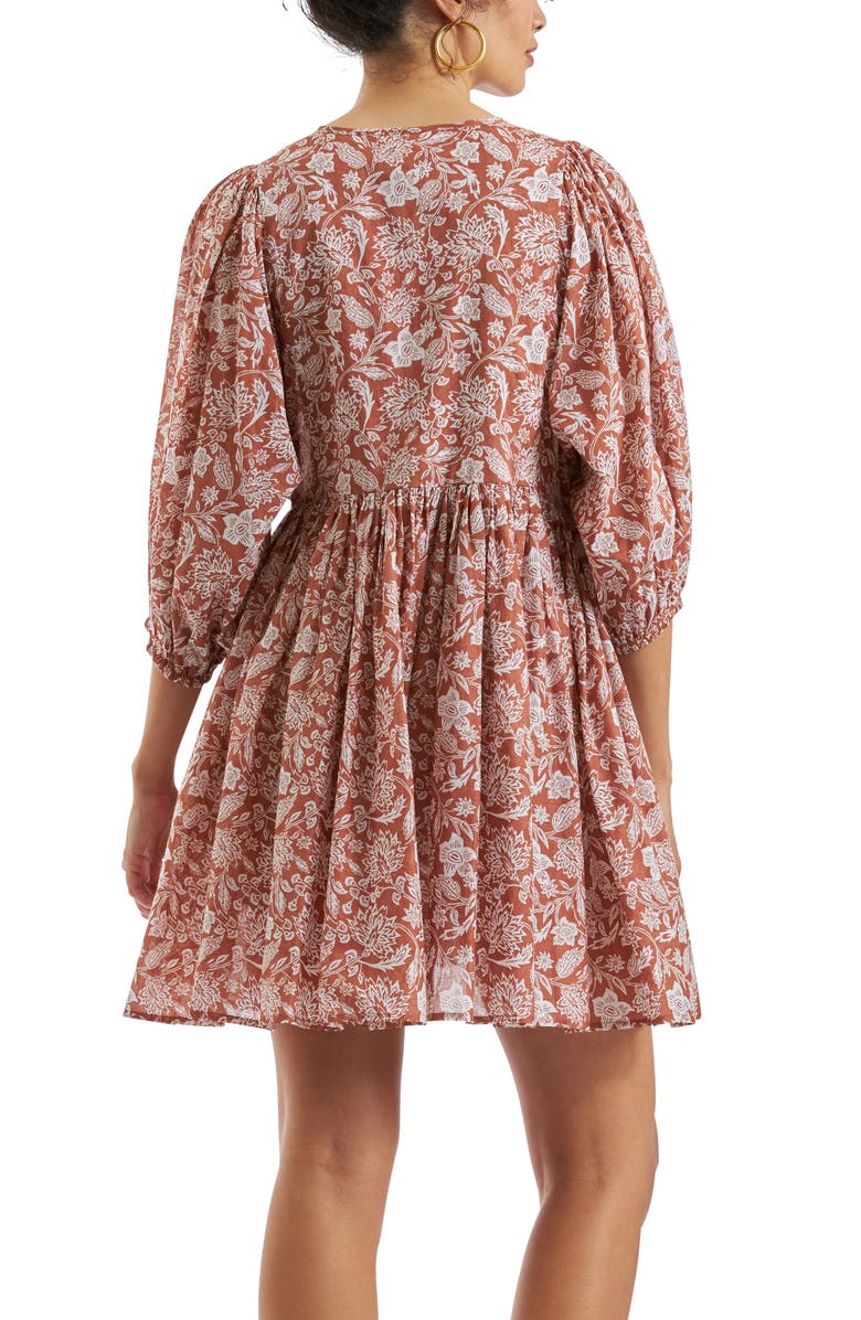 Ripe Maternity Cali Nursing Dress, Alternate, color, Amber / White