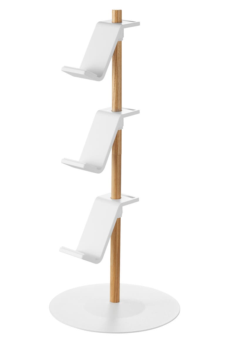 3-Tier Controller Stand, Main, color, WHITE