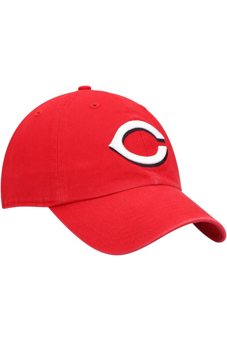 Men's '47 Red Cincinnati Reds Clean Up Adjustable Hat, Alternate, color, Red