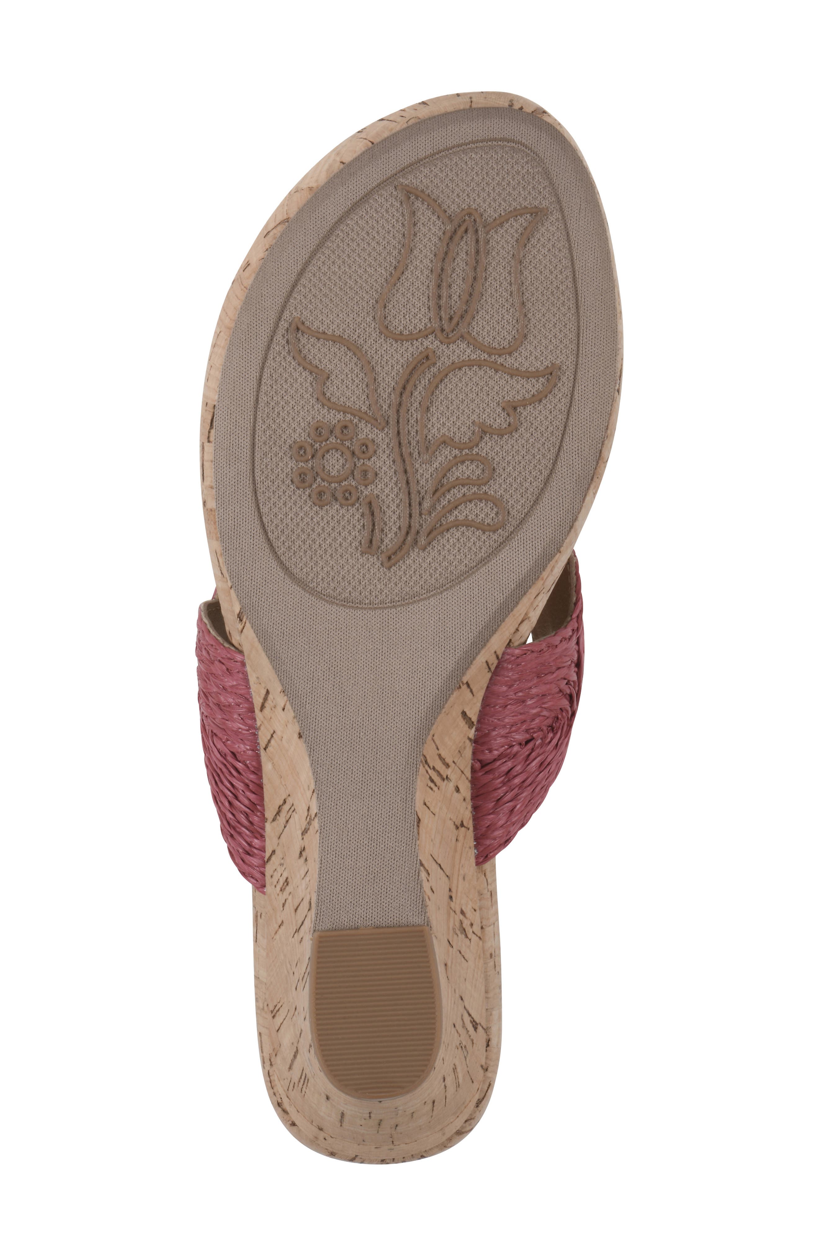 Affogato Wedge Sandal, Alternate, color, RASPBERRY/ SMOOTH