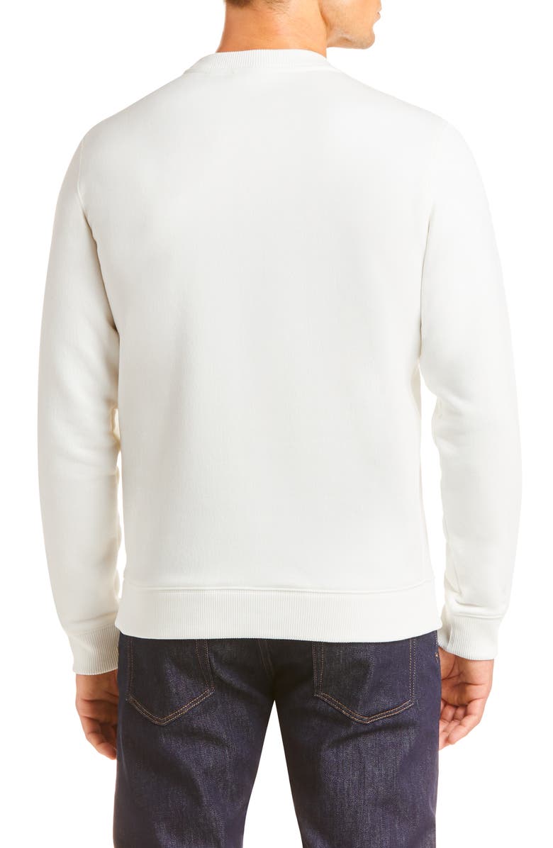 Lacoste Logo Appliqué Crewneck Sweatshirt, Alternate, color, 