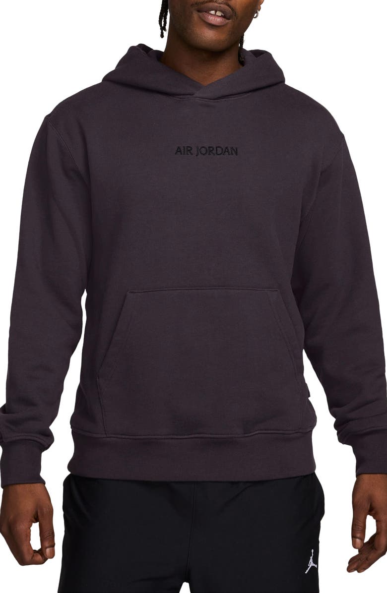 Jordan Wordmark Cotton Fleece Hoodie, Main, color, 