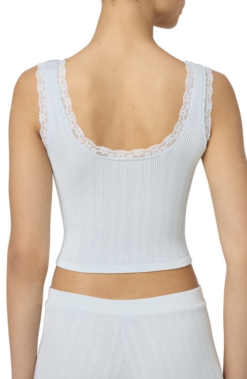 FLORENCE BY MILLS FLORENCE BY MILLS LACE TRIM CROP TANK