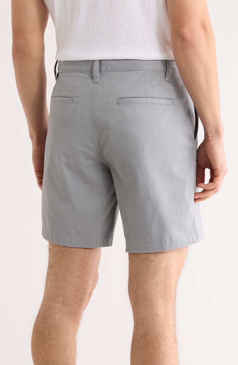 14th & Union Wallin Stretch Twill Chino 8-Inch Shorts, Alternate, color, Grey Monument