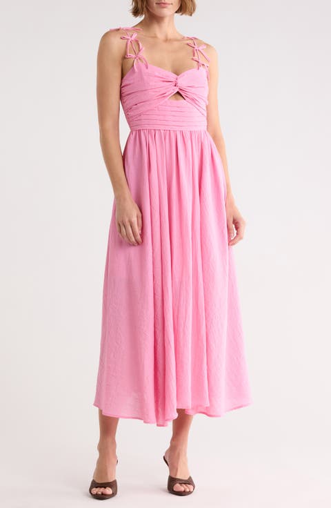 Bow Detail Midi Dress