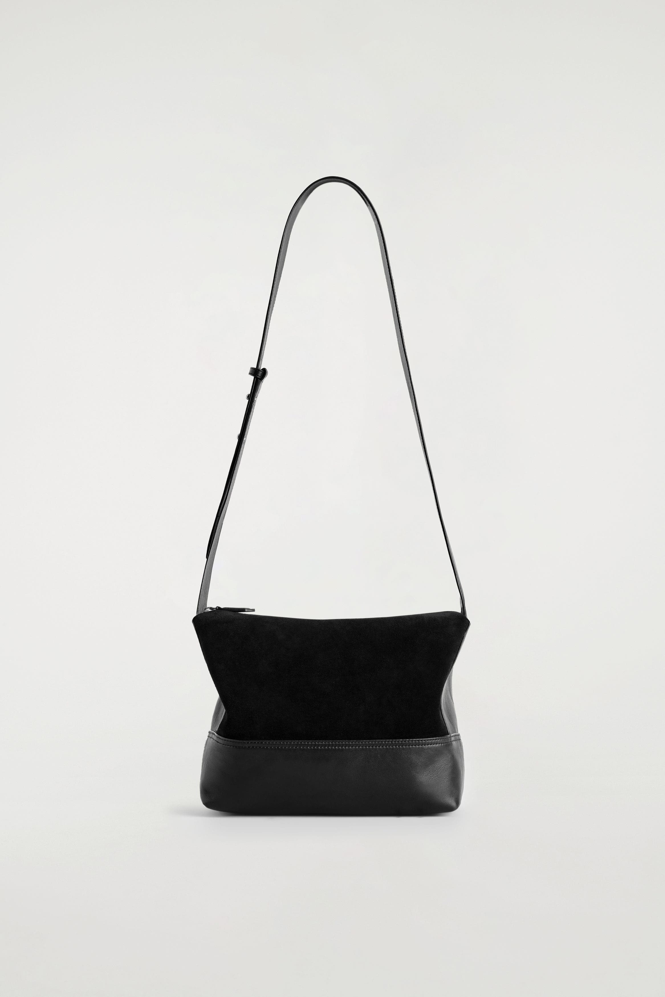 COS Agenda Shoulder Bag - Leather, Main, color, Black