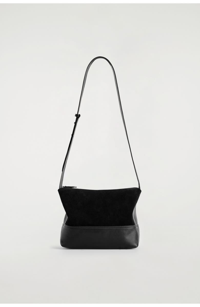 COS Agenda Shoulder Bag - Leather, Main, color, Black