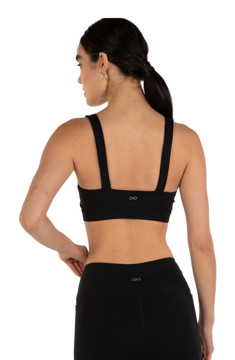 Rebody Active Contour Keyhole Cloudlux Bra, Alternate, color, Metropolis Black