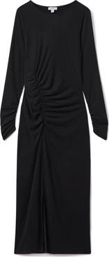 Reiss Lana Long Sleeve Midi Dress