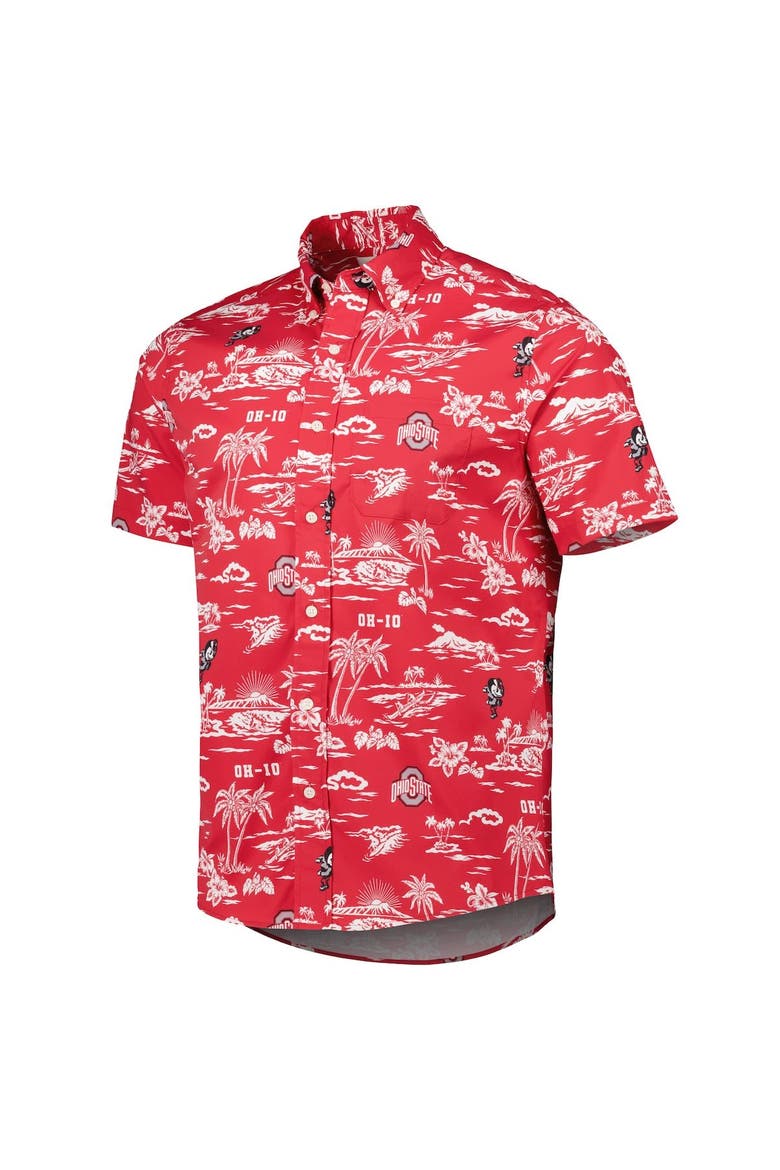 Men's Reyn Spooner Scarlet Ohio State Buckeyes Classic Button-Down Shirt, Alternate, color, Scarlet