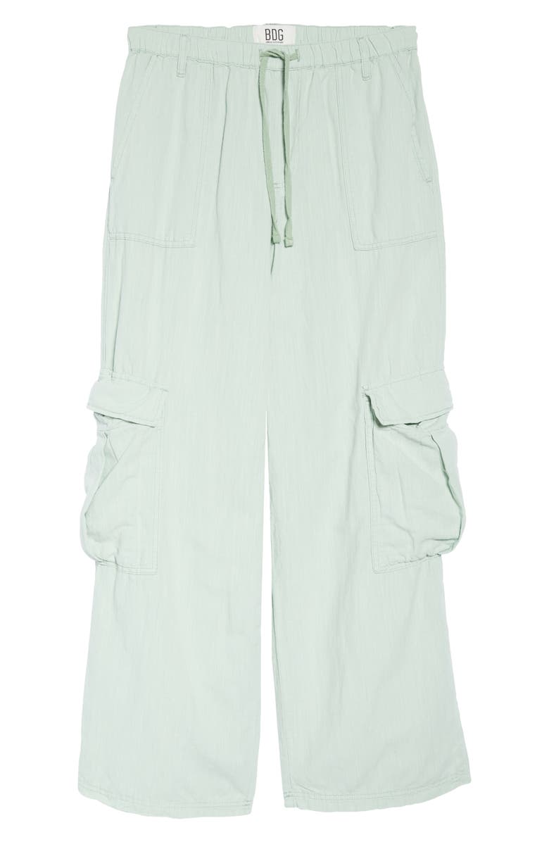 BDG Urban Outfitters Luca Cotton & Linen Cargo Pants, Alternate, color, 