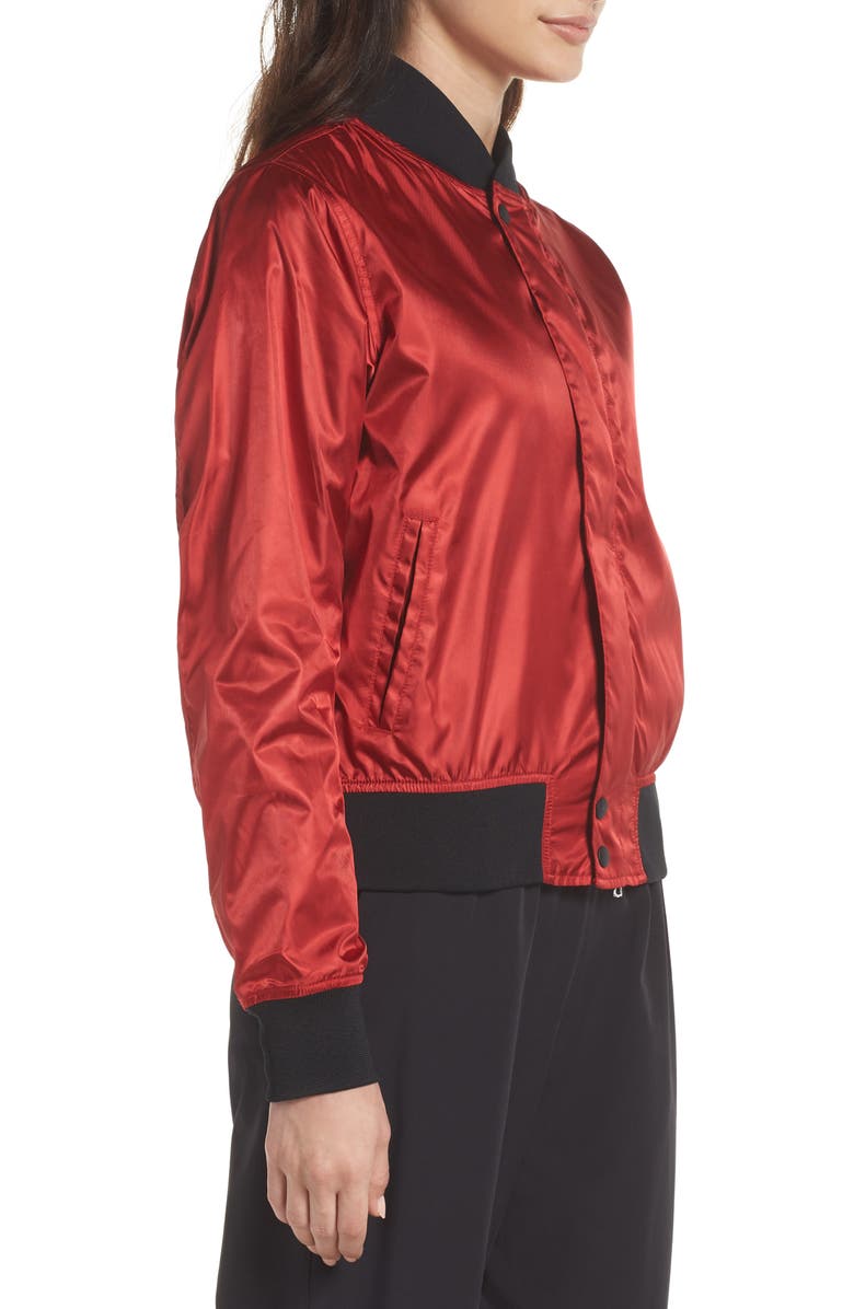 Nike Lab Collection Women's Satin Bomber Jacket, Alternate, color,