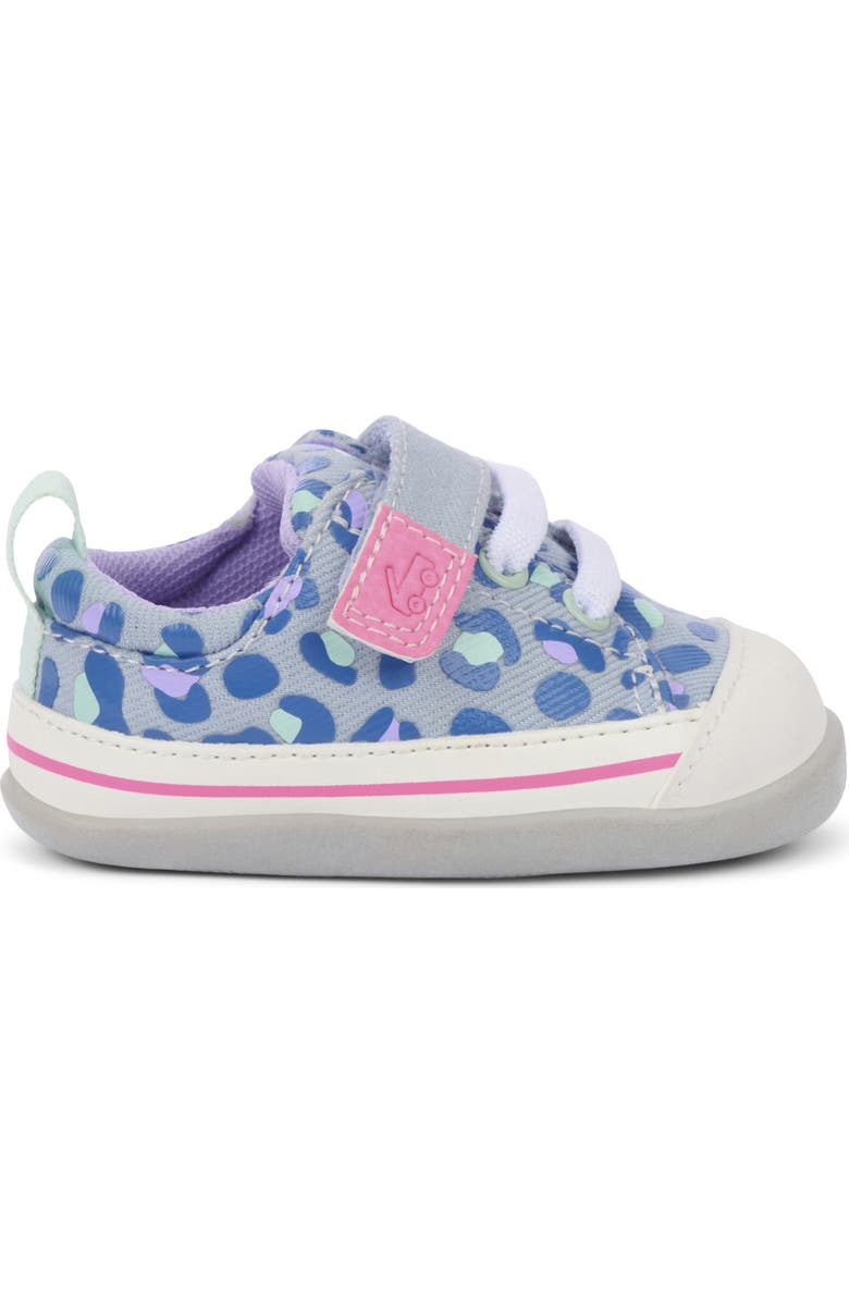 See Kai Run Kids' Mini Stevie Sneaker, Alternate, color, Sky Blue/Leopard