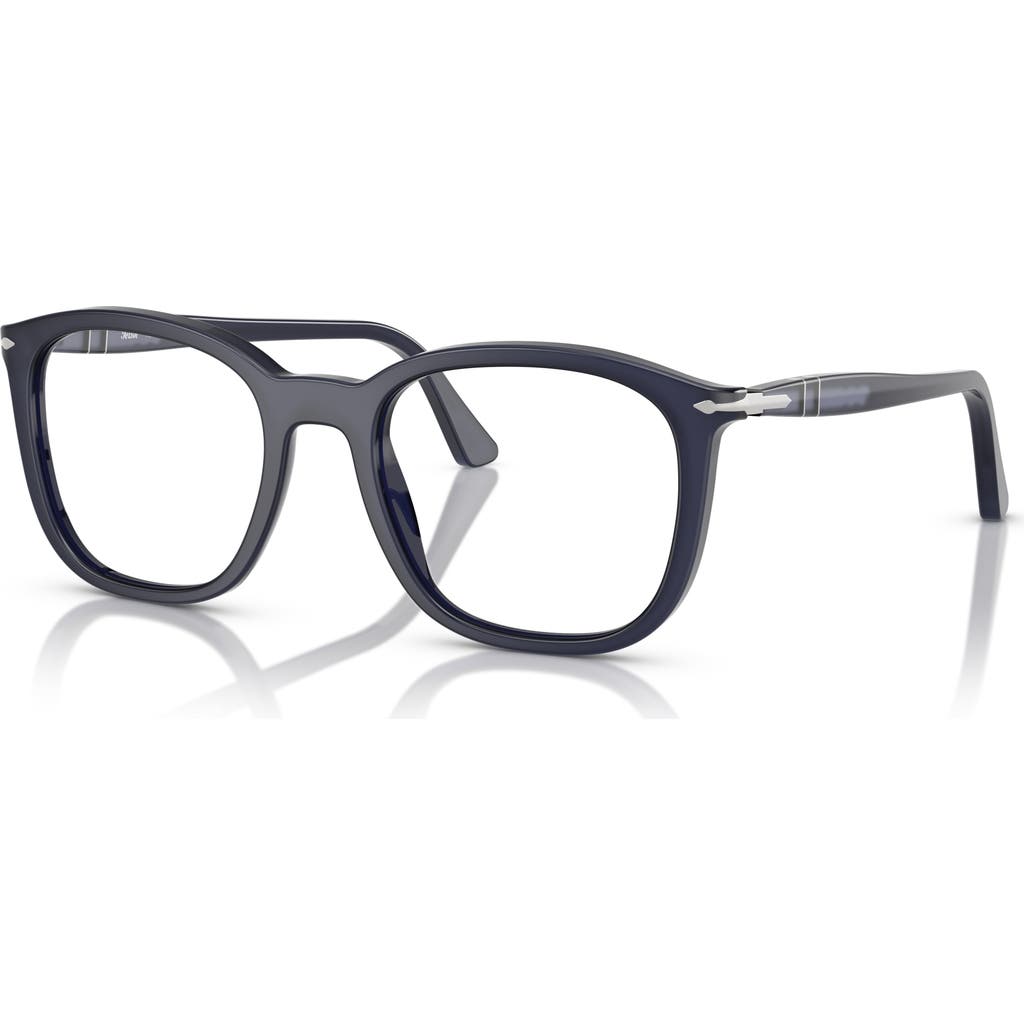 Persol 50mm Rectangle Optical Glasses In Black