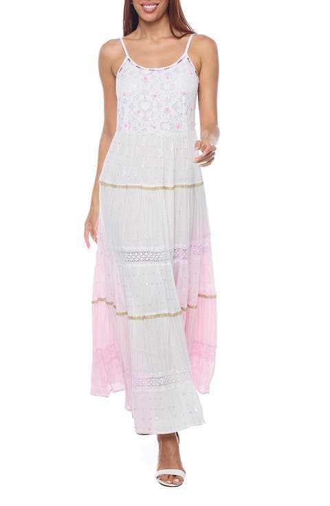 Lace Tiered Maxi Sundress