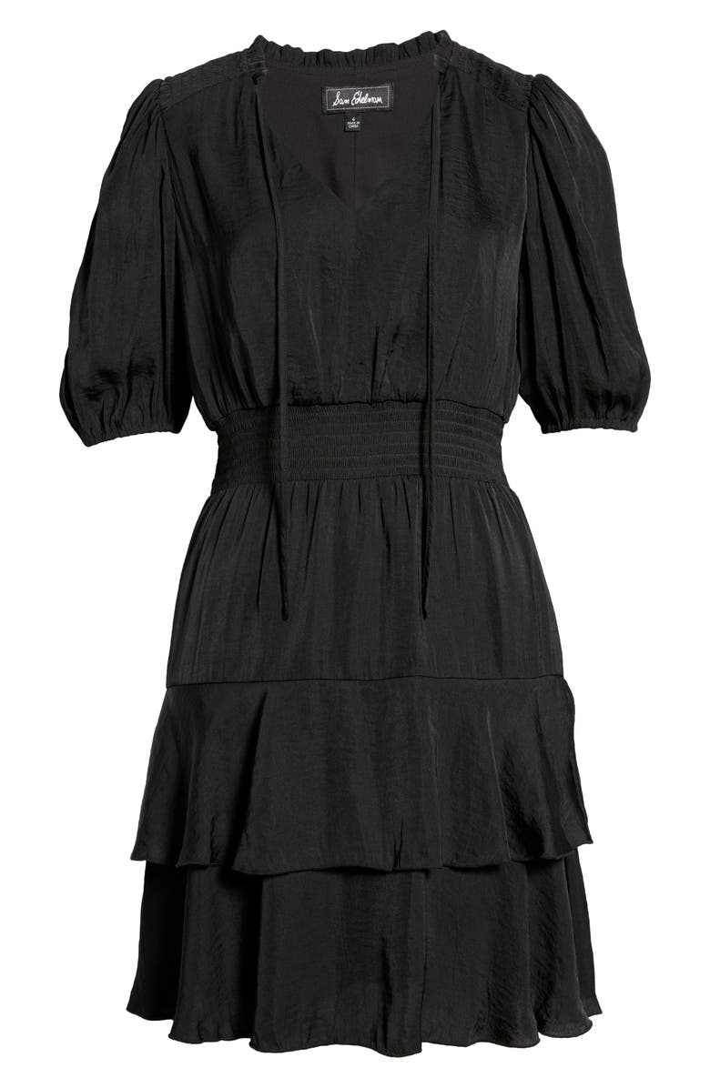 Sam Edelman Elbow Sleeve Tiered A-Line Dress, Alternate, color, 