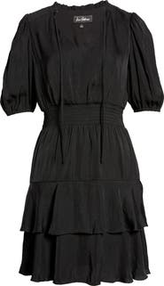 Sam Edelman Elbow Sleeve Tiered A-Line Dress