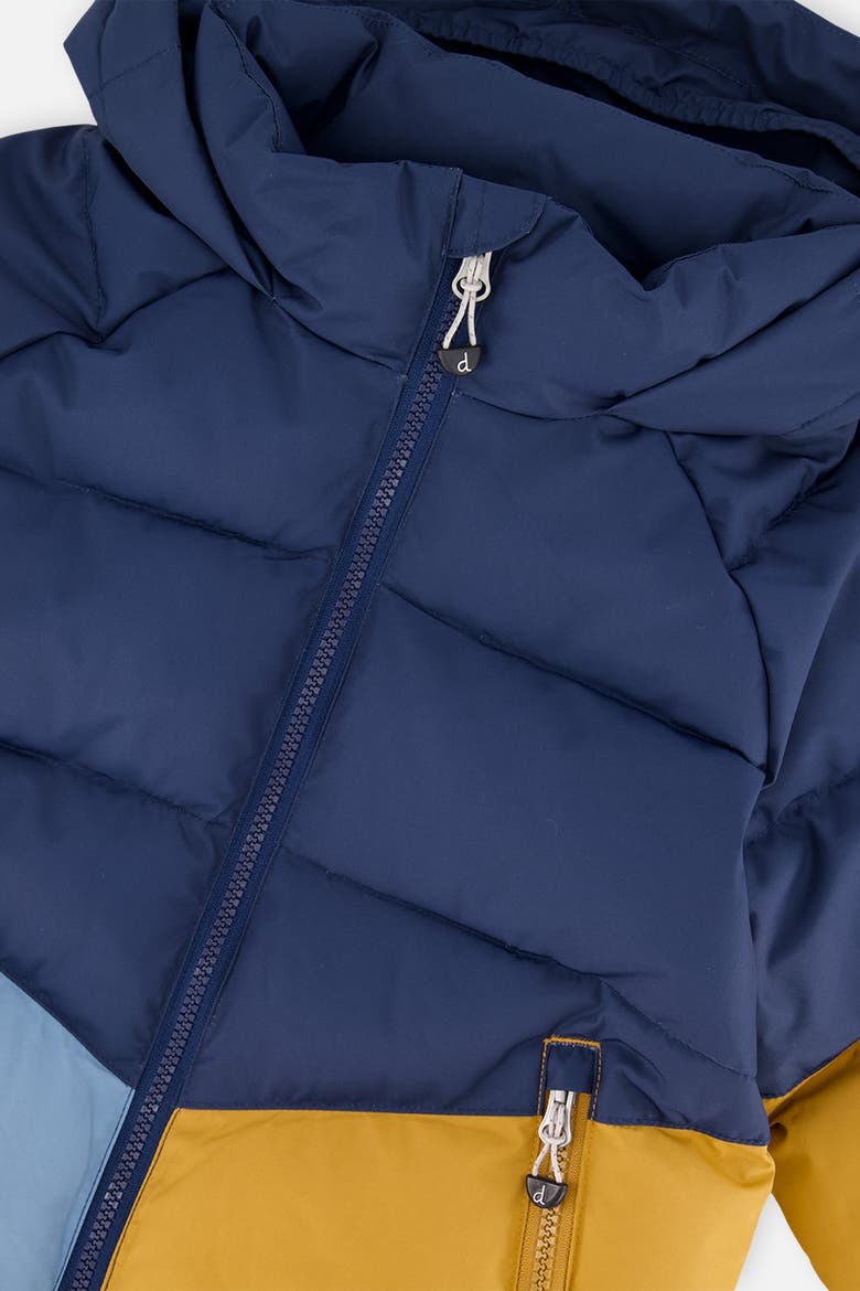 Color Block Hooded Insulated Winter Jacket, Alternate, color, Dark Blue