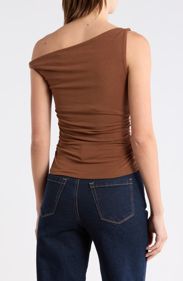 Blu Pepper Off The Shoulder Top, Alternate, color, Brown
