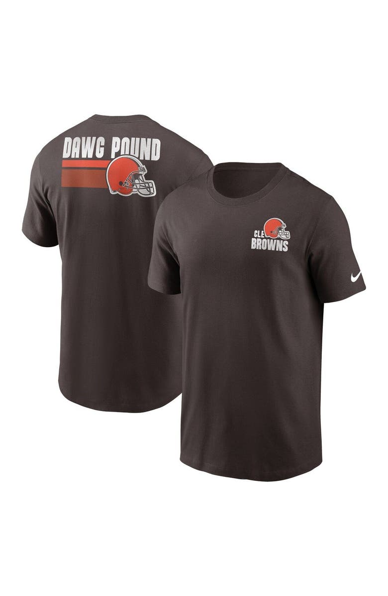 Nike Men's Nike Brown Cleveland Browns Blitz Essential T-Shirt, Main, color, Brown