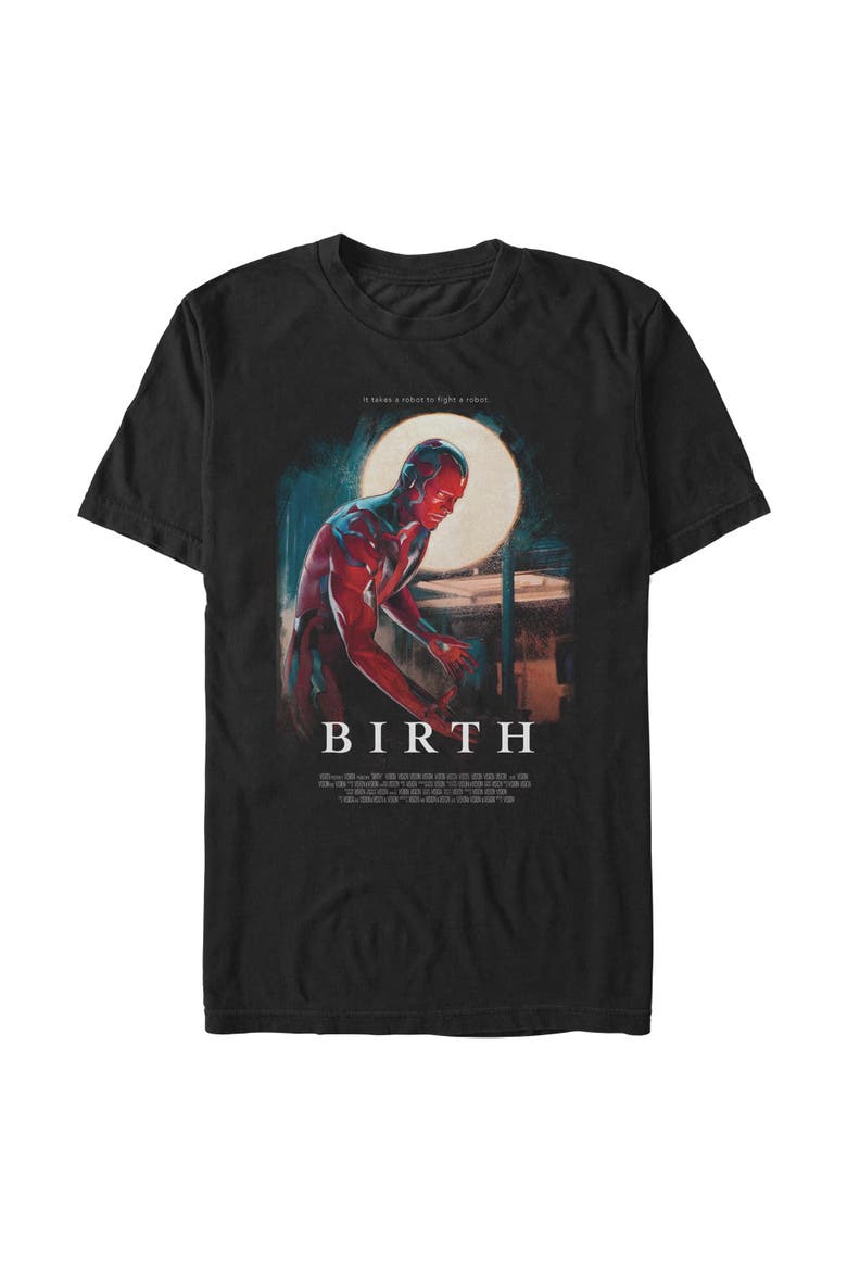 Men's Rebirth Poster Short Sleeve T-Shirt, Main, color, Black