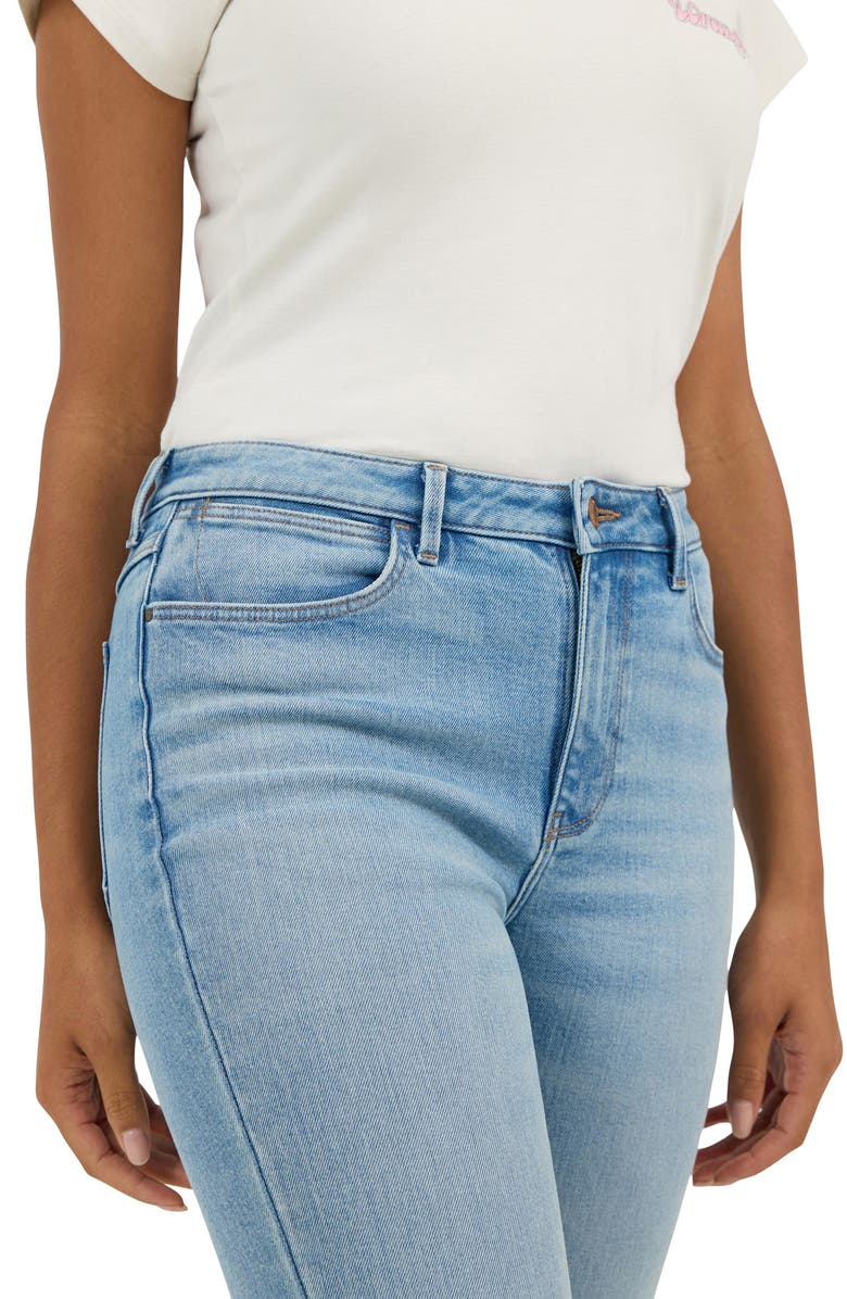 Wrangler High Waist Bootcut Jeans, Alternate, color, Dune