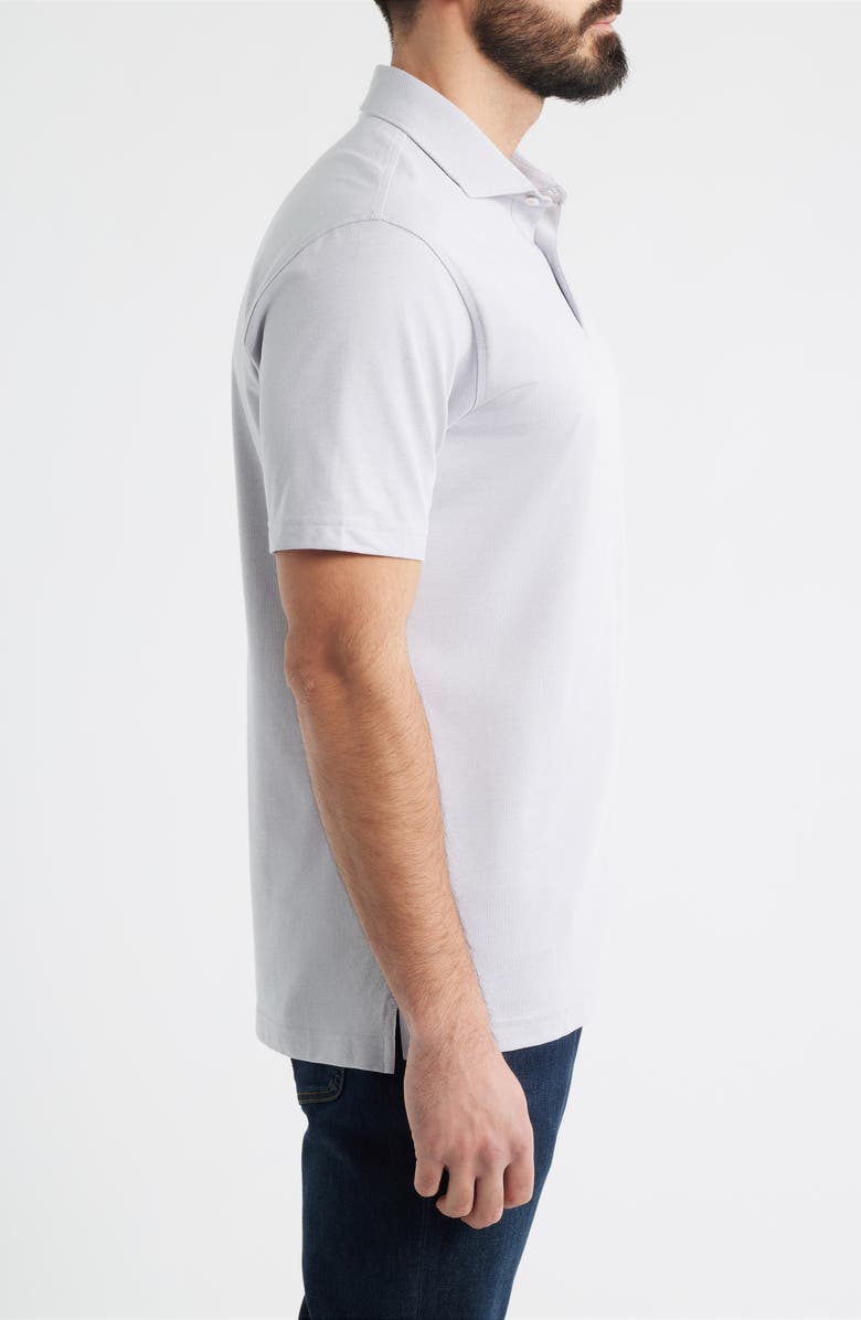 Peter Millar Crown Crafted Albatross Pima Cotton Blend Polo, Alternate, color, Gale Grey