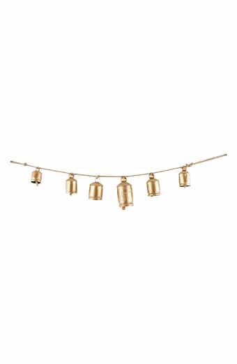 WILLOW ROW Bohemian Metal Cow Bell Garland
