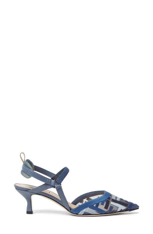 Fendi Pointed Toe Pumps In Blue