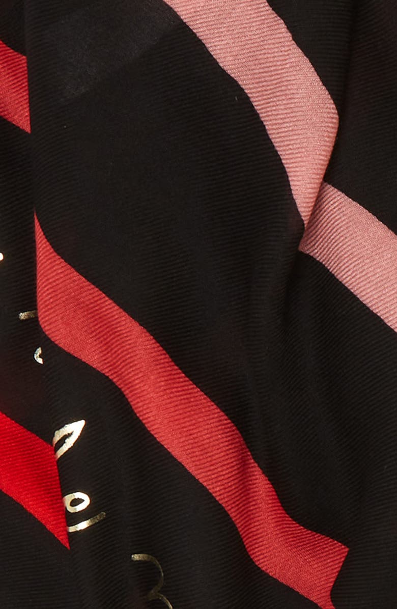 Kate Spade New York stripe oblong scarf, Alternate, color,
