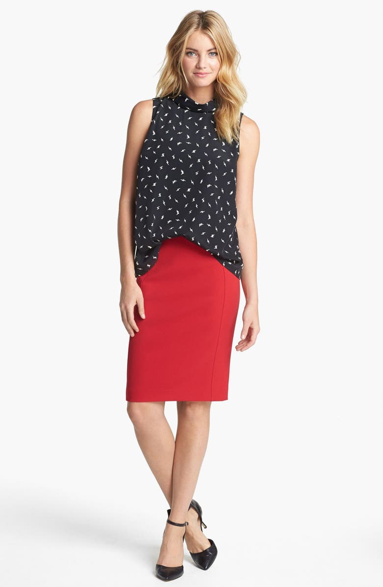 Olivia Moon Reverse Collar Sleeveless Blouse, Main, color, 