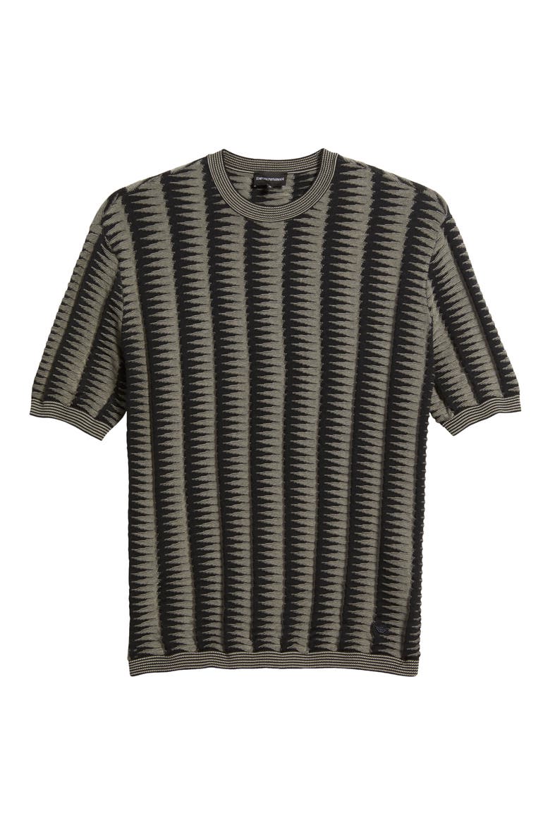 Geo Print Sweater T-Shirt, Alternate, color, SOLID BLUE NAVY