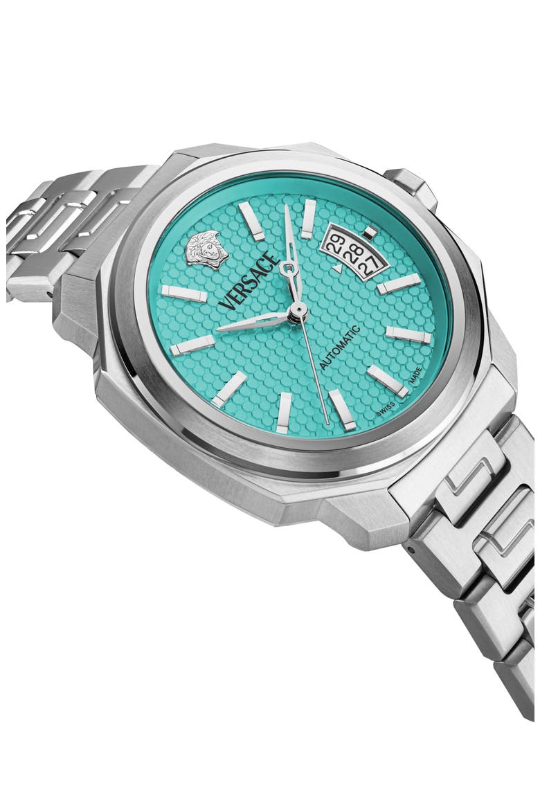 Dylos Icon Bracelet Watch, 42mm, Alternate, color, STAINLESS STEEL