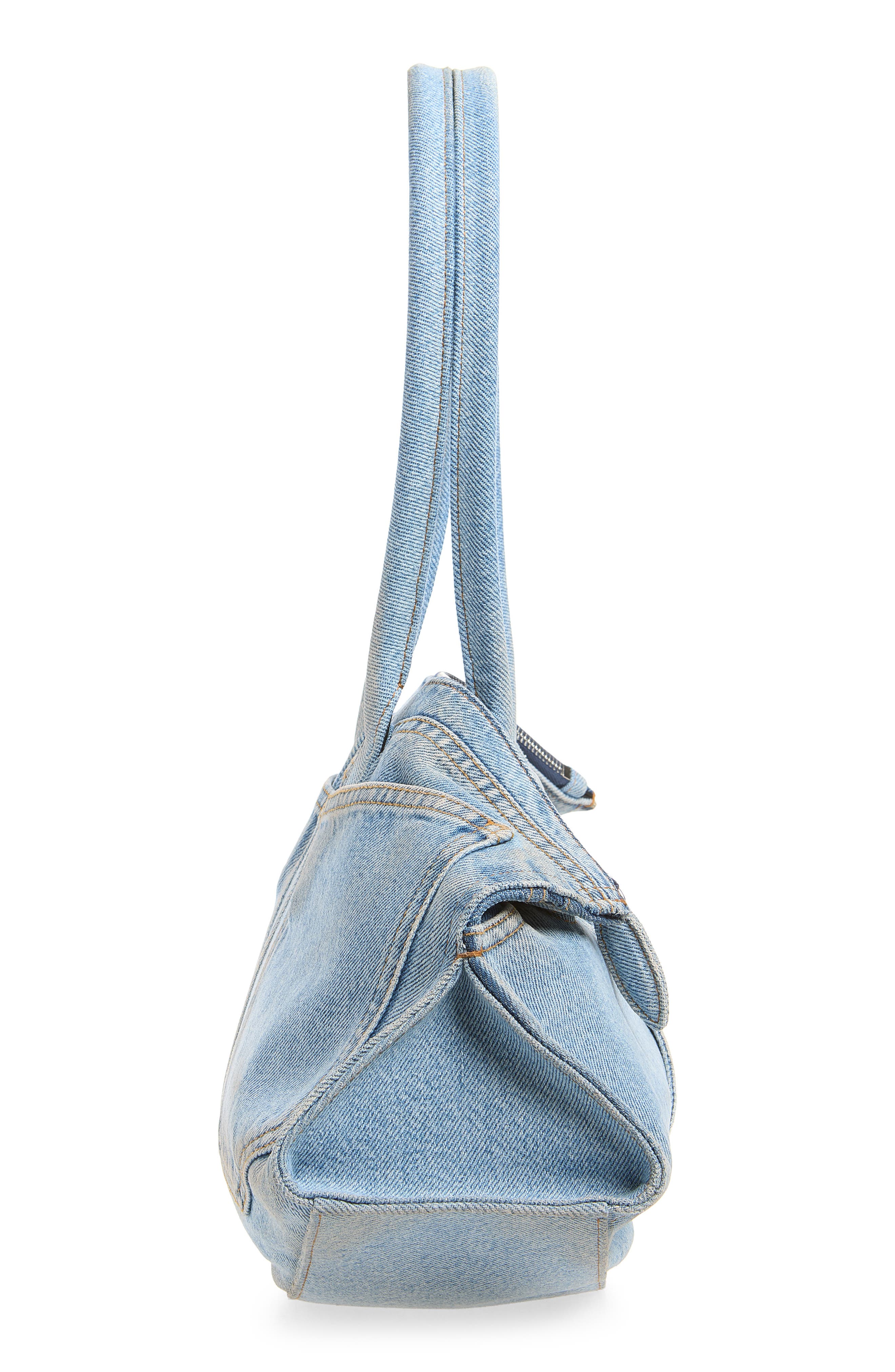 Manta Denim Shoulder Bag, Alternate, color, NAVY